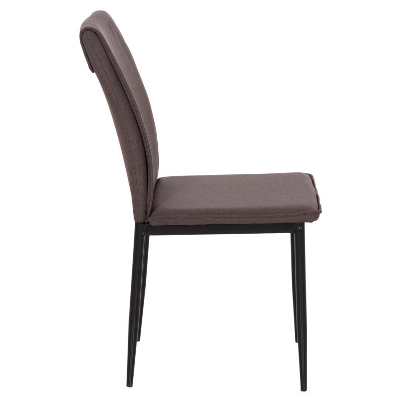 ΚΑΡΕΚΛΑ ΤΡΑΠΕΖΑΡΙΑΣ PERKY HM18347.03 ΚΑΦΕ ΥΦΑΣΜΑ-ΜΕΤΑΛ. ΠΟΔΙΑ ΜΑΥΡΑ 44x60x87Υεκ