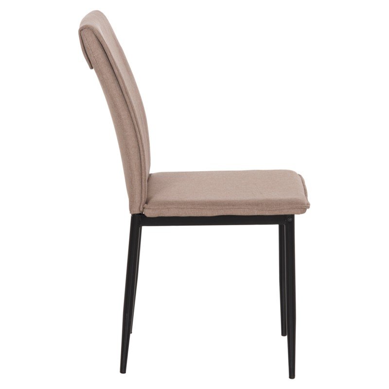 ΚΑΡΕΚΛΑ ΤΡΑΠΕΖΑΡΙΑΣ PERKY HM18347.04 ΜΠΕΖ ΥΦΑΣΜΑ-ΜΕΤΑΛ. ΠΟΔΙΑ ΜΑΥΡΑ 44x60x87Υεκ