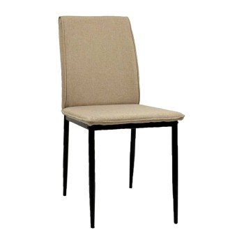 ΚΑΡΕΚΛΑ ΤΡΑΠΕΖΑΡΙΑΣ PERKY HM18347.04 ΜΠΕΖ ΥΦΑΣΜΑ-ΜΕΤΑΛ. ΠΟΔΙΑ ΜΑΥΡΑ 44x60x87Υεκ