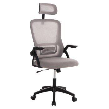 ΚΑΡΕΚΛΑ ΓΡΑΦΕΙΟΥ BLAZER HM1205.05 ΓΚΡΙ MESH-ΜΑΥΡΟΣ ΣΚΕΛΕΤΟΣ 60x58x110-130Υεκ.