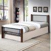 ΚΡΕΒΑΤΙ ΜΟΝΟ & ΣΤΡΩΜΑ RAYVEN HM21335 ΜΕΤΑΛΛΟ & ΞΥΛΟ ΣΕ DIRTY OAK--ΣΤΡΩΜΑ 90x190εκ