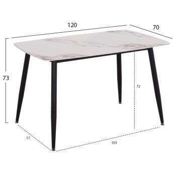 ΣΕΤ ΤΡΑΠΕΖΑΡΙΑΣ 5ΤΜΧ RAVEN HM21266.02 ΚΕΡΑΜΙΚΟ TOP CALACATTA--ΚΡΕΜ PU ΣΕΤ ΤΡΑΠΕΖΑΡΙΑΣ 5ΤΜΧ RAVEN HM21266.02 ΚΕΡΑΜΙΚΟ TOP CALACATTA--ΚΡΕΜ PU