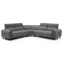 ΓΩΝΙΑΚΟΣ ΚΑΝΑΠΕΣ ΜΕ RECLINE ORACLE HM3290.01 ΓΚΡΙ ΥΦΑΣΜΑ 260x260x90(κάθισμα)x94Υεκ.