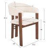 ΣΕΤ ΤΡΑΠΕΖΑΡΙΑΣ 7ΤΜΧ ZARRA HM21338.01 ΤΡΑΠΕΖΙ ΑΠΟ MDF--ΚΑΡΕΚΛΕΣ ΜΕ ΜΠΟΥΚΛΕ ΥΦΑΣΜΑ