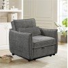 ΠΟΛΥΘΡΟΝΑ-ΚΡΕΒΑΤΙ ORYN HM3307.01 ΓΚΡΙ ΥΦΑΣΜΑ 85x88x78Υεκ.