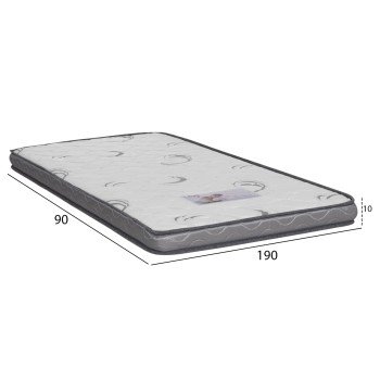 ΣΤΡΩΜΑ ΑΦΡΟΥ TRICO HM743 ΛΕΥΚΟ 90x190x10(πάχος)εκ.--ROLL-PACKING