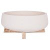 ΓΛΑΣΤΡΑ ΕΣ.ΧΩΡΟΥ FRELLO HM4674.02M ΛΕΥΚΟ FIBER CEMENT--TEAK ΒΑΣΗ 27x26,5x12Υεκ.