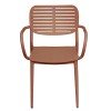 ΠΟΛΥΘΡΟΝΑ ΤΡΑΠΕΖΑΡΙΑΣ HILLIARD HM6644.08 ΑΛΟΥΜΙΝΙΟ ΣΕ TERRACOTTA 58x52x78Υεκ