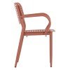 ΠΟΛΥΘΡΟΝΑ ΤΡΑΠΕΖΑΡΙΑΣ HILLIARD HM6644.08 ΑΛΟΥΜΙΝΙΟ ΣΕ TERRACOTTA 58x52x78Υεκ