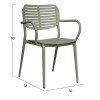 ΠΟΛΥΘΡΟΝΑ ΤΡΑΠΕΖΑΡΙΑΣ HILLIARD HM6644.07 ΑΛΟΥΜΙΝΙΟ ΣΕ OLIVE GREEN 58x52x78Υεκ