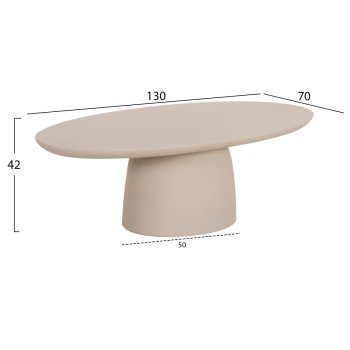 ΤΡΑΠΕΖΙ ΣΑΛΟΝΙΟΥ FIBER CEMENT ΟΒΑΛ BRECCAN HM6594.02 ΜΠΕΖ 130x70x42Υεκ ΤΡΑΠΕΖΙ ΣΑΛΟΝΙΟΥ FIBER CEMENT ΟΒΑΛ BRECCAN HM6594.02 ΜΠΕΖ 130x70x42Υεκ