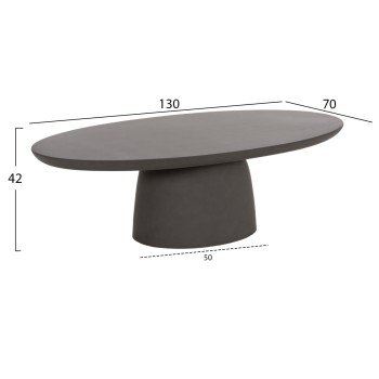 ΤΡΑΠΕΖΙ ΣΑΛΟΝΙΟΥ FIBER CEMENT ΟΒΑΛ BRECCAN HM6594.01 ΓΚΡΙ 130x70x42Υεκ ΤΡΑΠΕΖΙ ΣΑΛΟΝΙΟΥ FIBER CEMENT ΟΒΑΛ BRECCAN HM6594.01 ΓΚΡΙ 130x70x42Υεκ