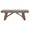 ΤΡΑΠΕΖΙ ΜΕΣΗΣ FIBER CEMENT & ΞΥΛΟ ΑΚΑΚΙΑΣ MAEVE HM6595.01 ΓΚΡΙ 130x70x46Υεκ.