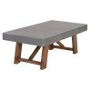 ΤΡΑΠΕΖΙ ΜΕΣΗΣ FIBER CEMENT & ΞΥΛΟ ΑΚΑΚΙΑΣ MAEVE HM6595.01 ΓΚΡΙ 130x70x46Υεκ.