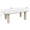 ΤΡΑΠΕΖΙ ΤΡΑΠΕΖΑΡΙΑΣ FIBER CEMENT KIORA HM6597.02 ΜΠΕΖ 200x100x76Υεκ