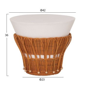 ΤΡΑΠΕΖΙ ΒΟΗΘΗΤΙΚΟ PERRAL HM18164.02S FIBER CEMENT ΛΕΥΚΟ-ΦΥΣΙΚΟ RATTAN--Φ42x36Υεκ ΤΡΑΠΕΖΙ ΒΟΗΘΗΤΙΚΟ PERRAL HM18164.02S FIBER CEMENT ΛΕΥΚΟ-ΦΥΣΙΚΟ RATTAN--Φ42x36Υεκ