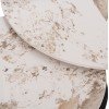 ΤΡΑΠΕΖΙ ΣΑΛΟΝΙΟΥ ΔΙΠΛΟ NUBISA HM18364.01 ΜΕΤΑΛΛΟ--SINTERED STONE PANDORA Φ80Χ43.5Υεκ