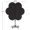 ΟΜΠΡΕΛΑ ΜΕ ΒΑΣΗ ΣΕΙΡΑ CANNOPY (flower) HM21286.01 ΑΛΟΥΜΙΝΙΟ-ΓΡΑΝΙΤΗΣ-ΜΟΛΥΒΙ ΧΡΩΜΑ 2,38x2,2μ