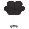 ΟΜΠΡΕΛΑ ΜΕ ΒΑΣΗ ΣΕΙΡΑ CANNOPY (flower) HM21286.01 ΑΛΟΥΜΙΝΙΟ-ΓΡΑΝΙΤΗΣ-ΜΟΛΥΒΙ ΧΡΩΜΑ 2,38x2,2μ