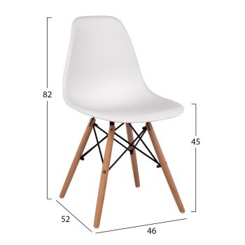 ΣΕΤ ΤΡΑΠΕΖΑΡΙΑΣ 3ΤΜΧ TWIST HM21377 ΤΕΤΡΑΓΩΝΟ ΤΡΑΠΕΖΙ ΛΕΥΚΟ--2 ΚΑΡΕΚΛΕΣ ΛΕΥΚΕΣ