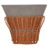 ΤΡΑΠΕΖΙ ΒΟΗΘΗΤΙΚΟ PERRAL HM18164.03S FIBER CEMENT ΓΚΡΙ-ΦΥΣΙΚΟ RATTAN--Φ42x36Υεκ