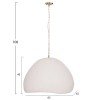 ΦΩΤΙΣΤΙΚΟ ΟΡΟΦΗΣ ΚΡΕΜΑΣΤΟ JAYLEN HM4703.02L FIBER CEMENT ΛΕΥΚΟ 65x55x45Υεκ.