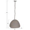 ΦΩΤΙΣΤΙΚΟ ΟΡΟΦΗΣ ΚΡΕΜΑΣΤΟ JAYLEN HM4703.03S FIBER CEMENT ΓΚΡΙ 44x39x30Υεκ.