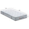 ΣΤΡΩΜΑ ΗΜΙΔΙΠΛΟ HYPNOTTICA HM748.02 POCKET SPRINGS--ΛΕΥΚΟ 120x200x25Υεκ.