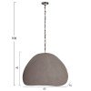 ΦΩΤΙΣΤΙΚΟ ΟΡΟΦΗΣ ΚΡΕΜΑΣΤΟ JAYLEN HM4703.03L FIBER CEMENT ΓΚΡΙ 65x55x45Υεκ.