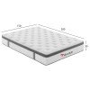 ΣΤΡΩΜΑ ΔΙΠΛΟ SILENTIUM HM749.05 POCKET SPRINGS--ΛΕΥΚΟ 150x200x30Υεκ.
