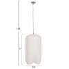 ΦΩΤΙΣΤΙΚΟ ΟΡΟΦΗΣ ΚΡΕΜΑΣΤΟ LOGKY HM4704.02L--FIBER CEMENT ΛΕΥΚΟ 35x35x67Υεκ