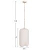 ΦΩΤΙΣΤΙΚΟ ΟΡΟΦΗΣ ΚΡΕΜΑΣΤΟ LOGKY HM4704.02S--FIBER CEMENT ΛΕΥΚΟ Φ24x47Υεκ