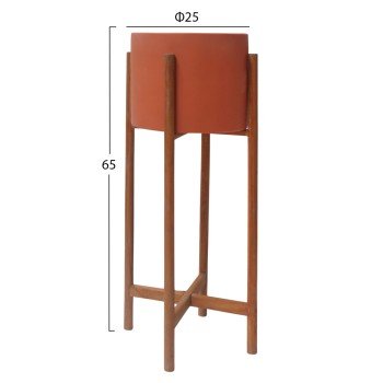 ΓΛΑΣΤΡΑ ΕΣΩΤ.ΧΩΡΟΥ RENTIL HM4684.08L FIBER CEMENT ΧΡΩΜΑ ΤΕΡΑΚΟΤΑ--ΒΑΣΗ TEAK Φ27x66Υ