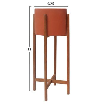 ΓΛΑΣΤΡΑ ΕΣΩΤ.ΧΩΡΟΥ RENTIL HM4684.08S FIBER CEMENT ΧΡΩΜΑ ΤΕΡΑΚΟΤΑ--ΒΑΣΗ TEAK Φ27x56Υ