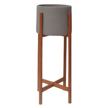 ΓΛΑΣΤΡΑ ΕΣΩΤ.ΧΩΡΟΥ RENTIL HM4684.03L FIBER CEMENT ΧΡΩΜΑ ΓΚΡΙ--ΒΑΣΗ TEAK Φ27x66Υ