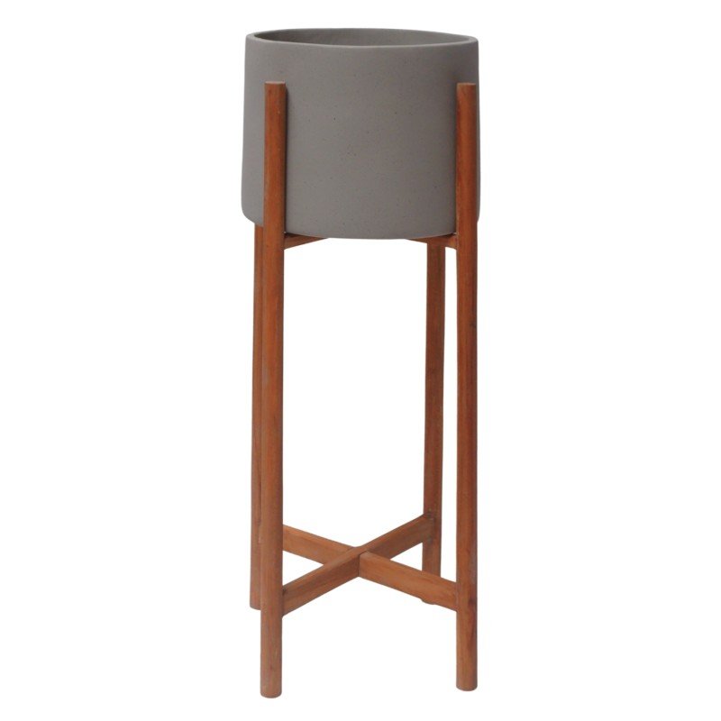 ΓΛΑΣΤΡΑ ΕΣΩΤ.ΧΩΡΟΥ RENTIL HM4684.03L FIBER CEMENT ΧΡΩΜΑ ΓΚΡΙ--ΒΑΣΗ TEAK Φ27x66Υ
