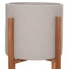ΓΛΑΣΤΡΑ ΕΣΩΤ.ΧΩΡΟΥ RENTIL HM4684.03S FIBER CEMENT ΧΡΩΜΑ ΓΚΡΙ--ΒΑΣΗ TEAK Φ27x56Υ