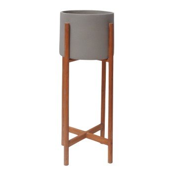 ΓΛΑΣΤΡΑ ΕΣΩΤ.ΧΩΡΟΥ RENTIL HM4684.03S FIBER CEMENT ΧΡΩΜΑ ΓΚΡΙ--ΒΑΣΗ TEAK Φ27x56Υ
