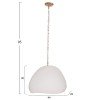 ΦΩΤΙΣΤΙΚΟ ΟΡΟΦΗΣ ΚΡΕΜΑΣΤΟ JAYLEN HM4703.02S FIBER CEMENT ΛΕΥΚΟ