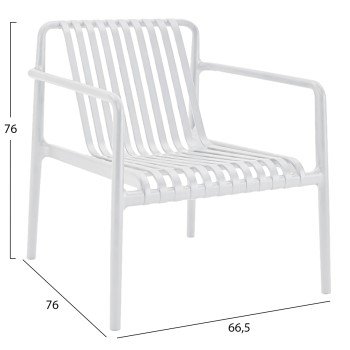 ΠΟΛΥΘΡΟΝΑ LOUNGE ΕΞΩΤ.ΧΩΡΟΥ MALEN HM6626.01 ΛΕΥΚΟ ΠΟΛΥΠΡΟΠΥΛΕΝΙΟ 67x75x75Υεκ