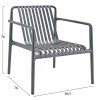 ΠΟΛΥΘΡΟΝΑ LOUNGE ΕΞΩΤ.ΧΩΡΟΥ MALEN HM6626.03 ΓΚΡΙ ΠΟΛΥΠΡΟΠΥΛΕΝΙΟ 67x75x75Υεκ