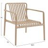 ΠΟΛΥΘΡΟΝΑ LOUNGE ΕΞΩΤ.ΧΩΡΟΥ MALEN HM6626.04 ΚΑΠΟΥΤΣΙΝΟ ΠΟΛΥΠΡΟΠΥΛΕΝΙΟ 67x75x75Υεκ