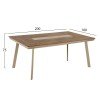 ΤΡΑΠΕΖΙ ΑΛΟΥΜΙΝΙΟΥ TABER HM5131.04 ΚΑΠΟΥΤΣΙΝΟ ΜΕ POLYWOOD TOP 200x100x75Υεκ