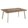 ΤΡΑΠΕΖΙ ΑΛΟΥΜΙΝΙΟΥ TABER HM5131.04 ΚΑΠΟΥΤΣΙΝΟ ΜΕ POLYWOOD TOP 200x100x75Υεκ
