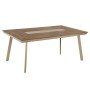 ΤΡΑΠΕΖΙ ΑΛΟΥΜΙΝΙΟΥ TABER HM5131.04 ΚΑΠΟΥΤΣΙΝΟ ΜΕ POLYWOOD TOP 200x100x75Υεκ