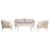 ΣΕΤ ΣΑΛΟΝΙ ΕΞ.ΧΩΡΟΥ 4 ΘΕΣΕΩΝ WILLA HM6505.02 ΑΛΟΥΜΙΝΙΟ-ΣΧΟΙΝΙ ΜΠΕΖ--ΜΑΞΙΛΑΡΙΑ ΓΚΡΙ