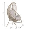 ΠΟΛΥΘΡΟΝΑ-ΦΩΛΙΑ RULER HM6506.02 ΜΟΚΑ ΜΕΤΑΛΛΟ-P.E.RATTAN--ΓΚΡΙ ΜΑΞΙΛΑΡΙΑ 90x85x154Υεκ