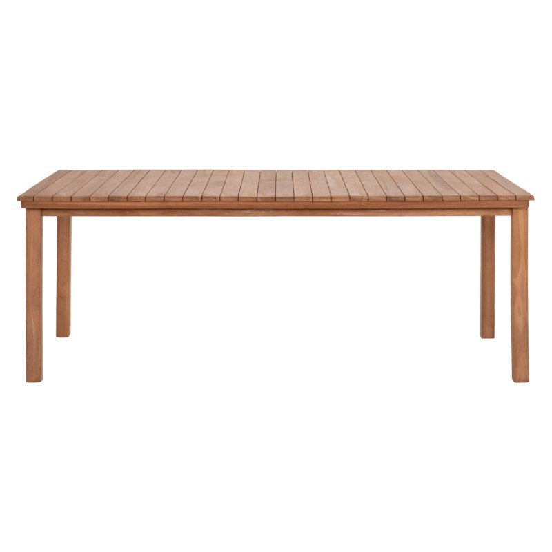 ΤΡΑΠΕΖΙ ΟΡΘΟΓΩΝΙΟ FINTO HM6616 ΞΥΛΟ TEAK--ΦΥΣΙΚΟ 200x100x75Υεκ.