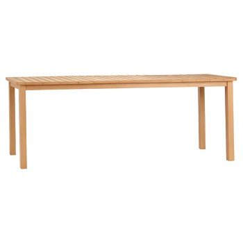 ΤΡΑΠΕΖΙ ΟΡΘΟΓΩΝΙΟ FINTO HM6616 ΞΥΛΟ TEAK--ΦΥΣΙΚΟ 200x100x75Υεκ.
