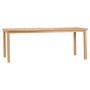 ΤΡΑΠΕΖΙ ΟΡΘΟΓΩΝΙΟ FINTO HM6616 ΞΥΛΟ TEAK--ΦΥΣΙΚΟ 200x100x75Υεκ.